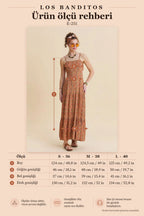 Spaghetti Strap Mustard Ethnic Dress with Open Back 7169