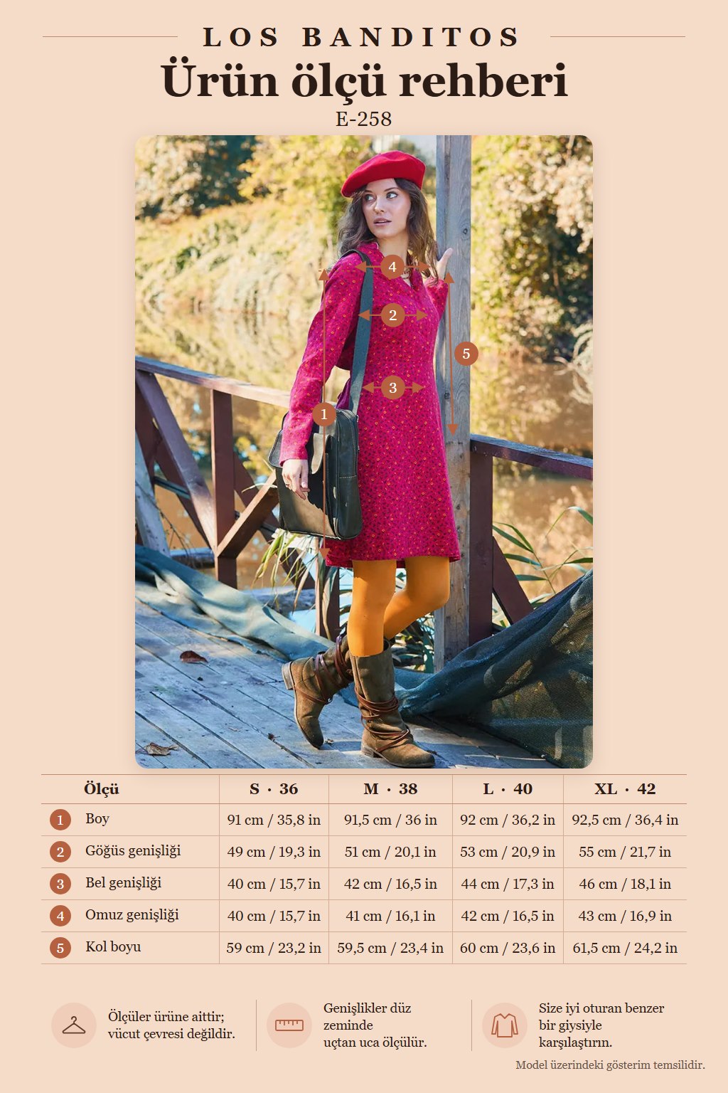 Mandarin Collar Button-Detailed Tie-Front Fuchsia Flannel Dress 7055