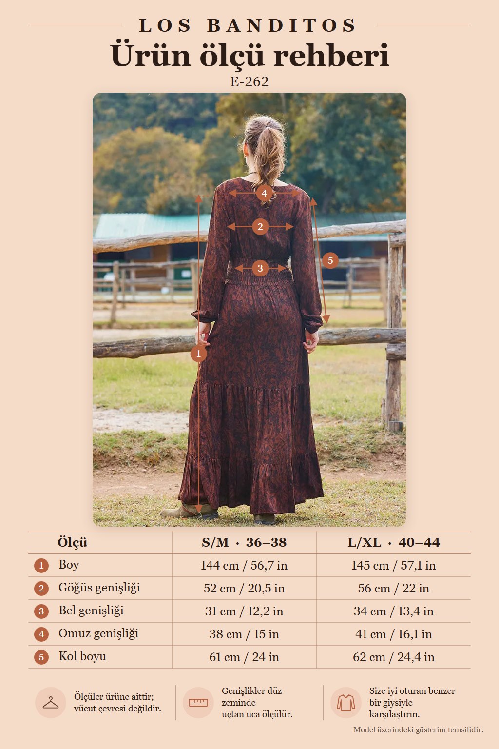 V-Neck Shirred Detail Ruffled Brown Winter Dress 7026
