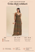 V-Neck Backless Green Floral Dress 7152