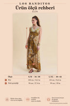 Spaghetti Strap Backless Yellow Authentic Dress 7149