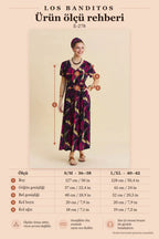 V-Neck Slit Lace-Up Fuchsia Casual Dress 7288