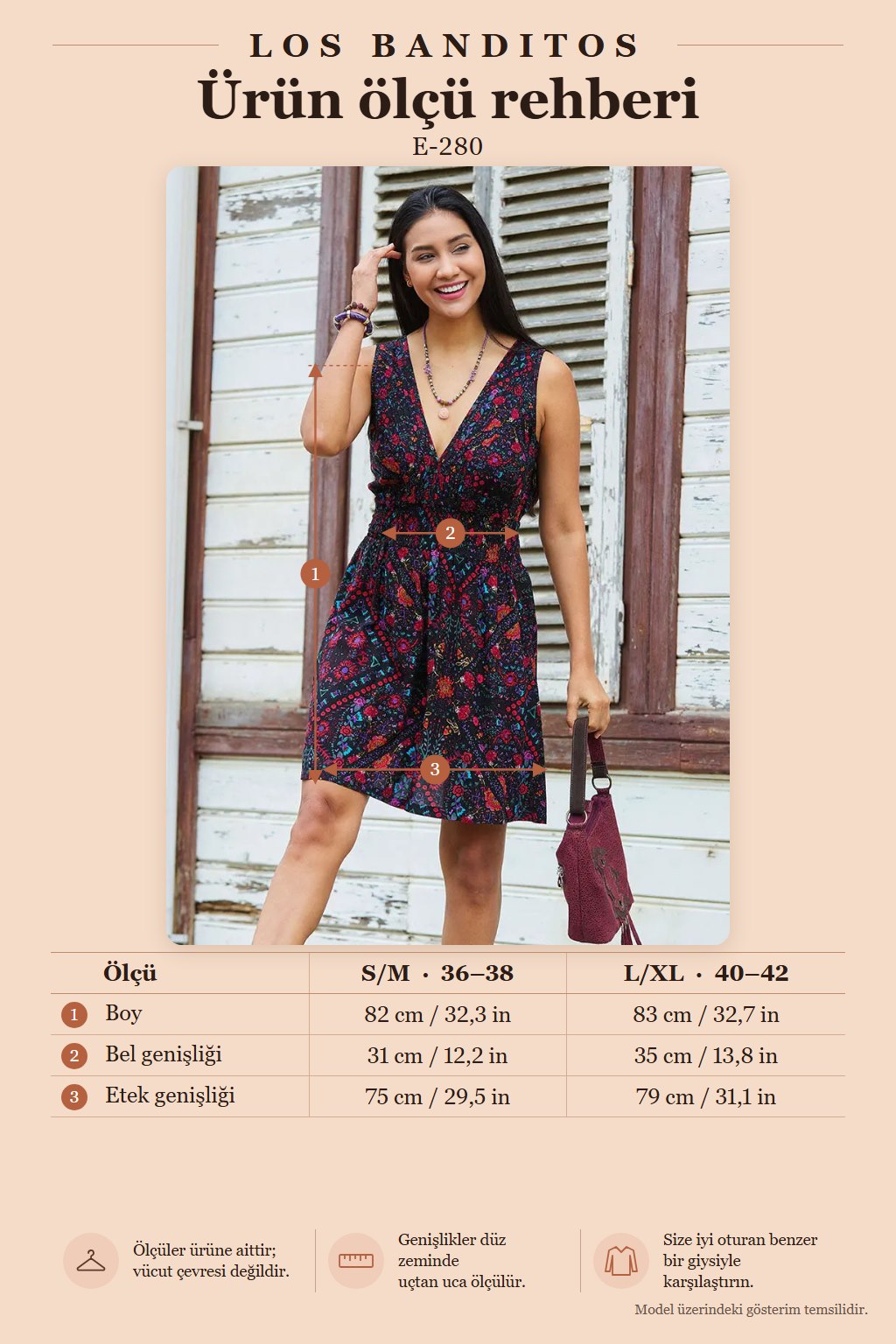 V-Neck Smocked Waist Floral Black Dress 7341