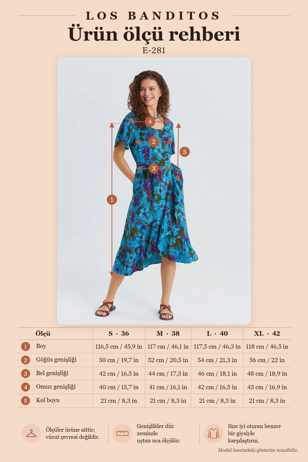 U-Neck Double-Breasted Ruffled Blue Floral Dress 7279