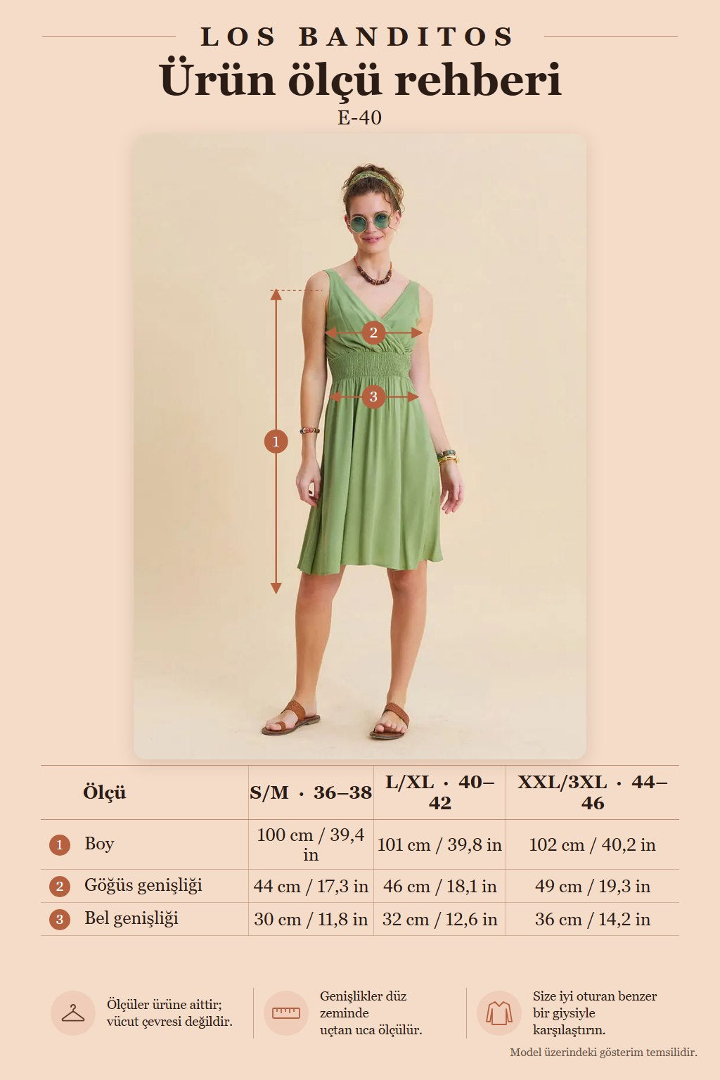 V-Neck Sleeveless Green Empire Waist Dress with Elasticated Waist 7163