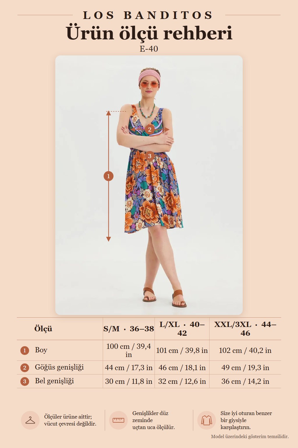 V-Neck Yoke Blue Patterned Casual Dress 6844