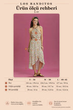High-Low Floral Print Wrap Dress 6361