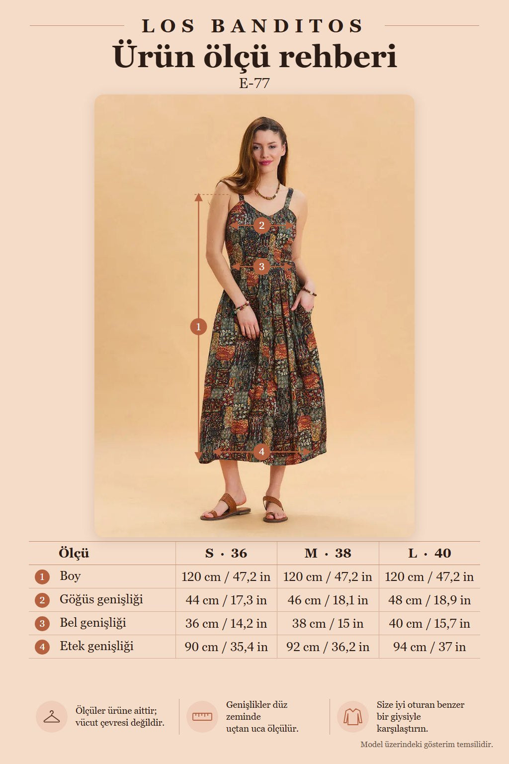 Thick Strap Full Button-Down Khaki Ethnic Dress 6859
