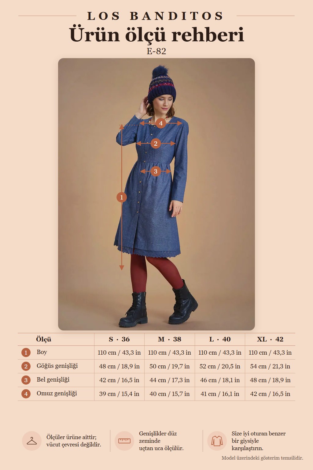 Ribbed Collar Lace Detail Long Sleeve Navy Blue Dress 6687