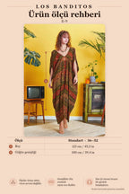 Mustard Patterned Backless Bohemian Summer Dress 5246