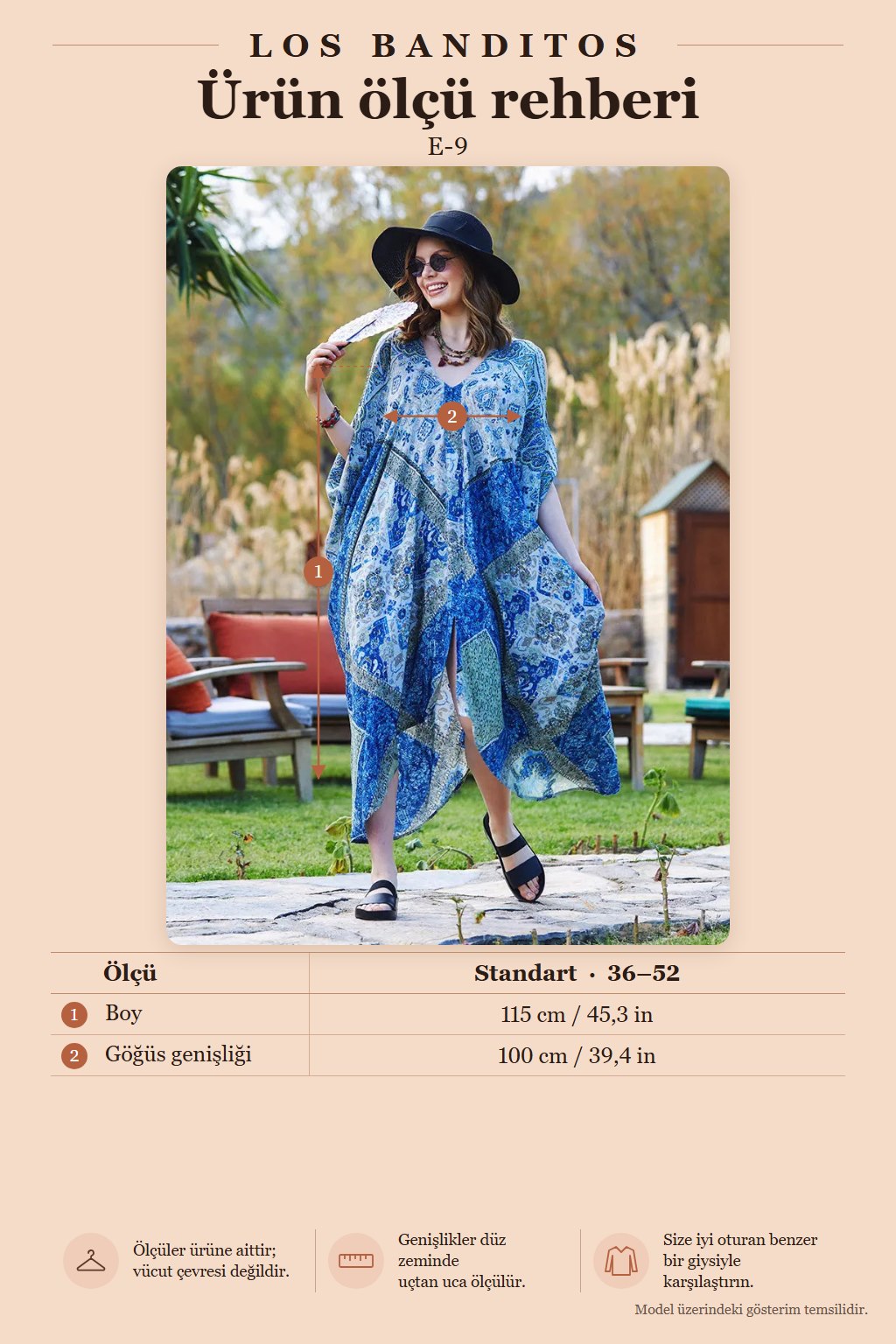 Blue Patterned Backless Bohemian Summer Dress 3307