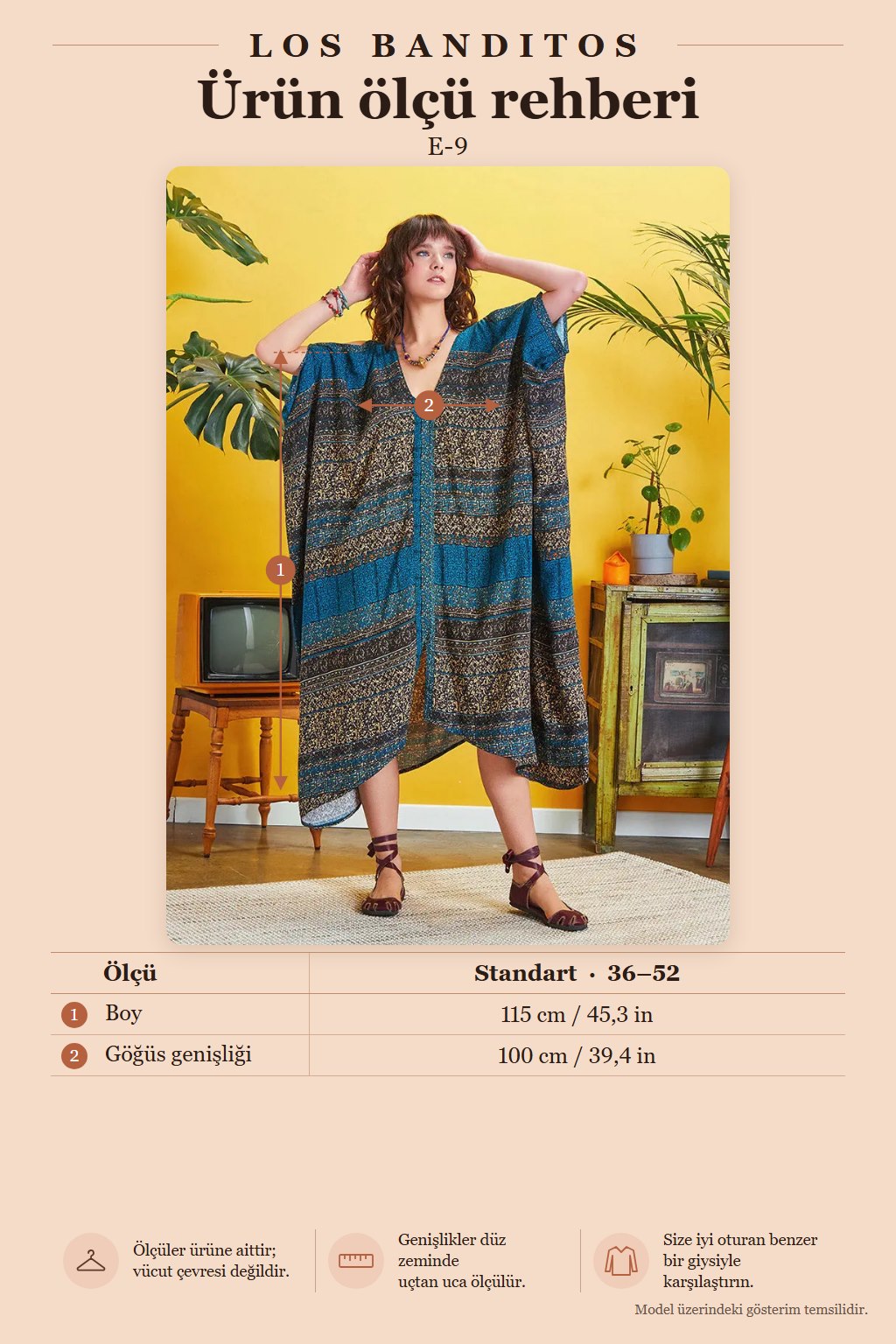 Bohemian Summer Dress with Petrol Pattern and Open Back 5247