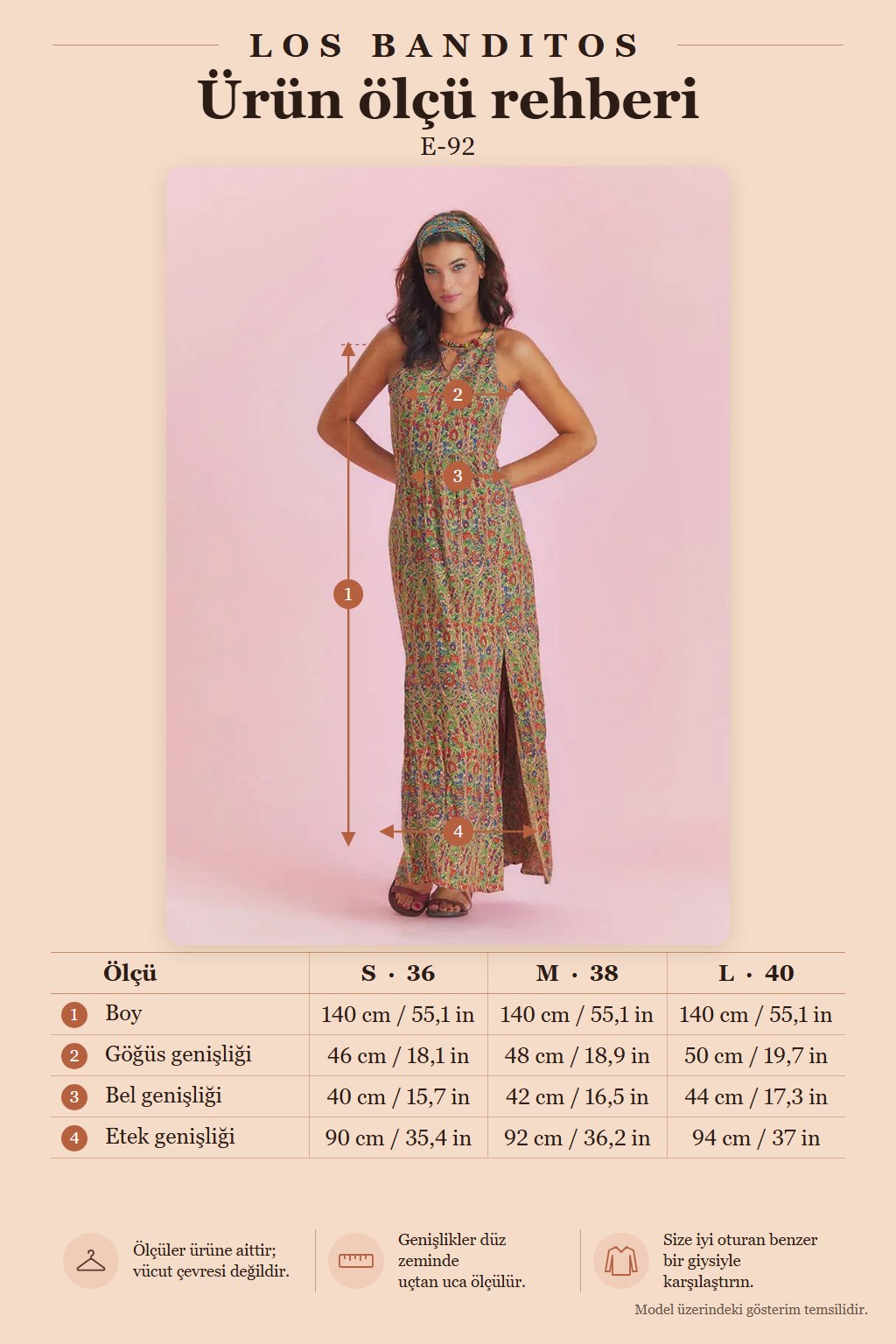 Ethnic Patterned Low-Cut Green Dress with Front Slit 4882