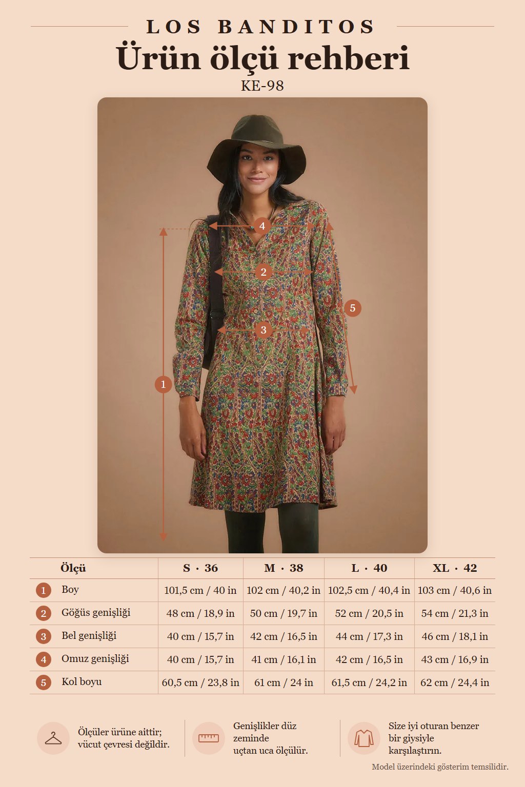 Ethnic Patterned Long Sleeve Shirt Dress 5381