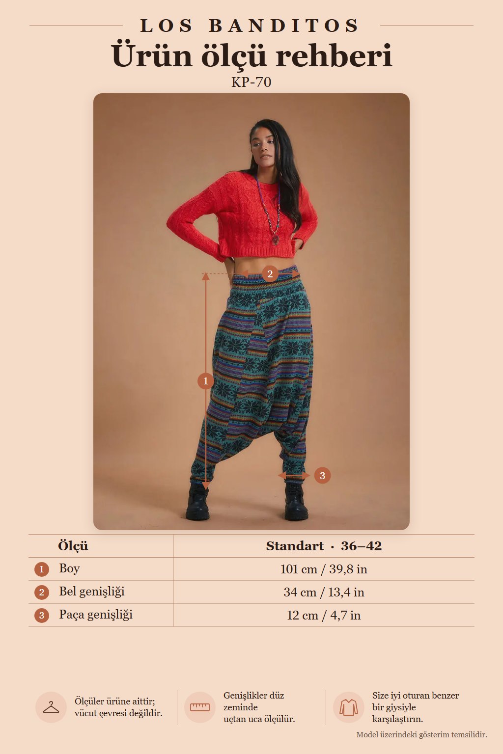 Smocked Waist Detail Winter Women's Teal Patterned Harem Pants 5137