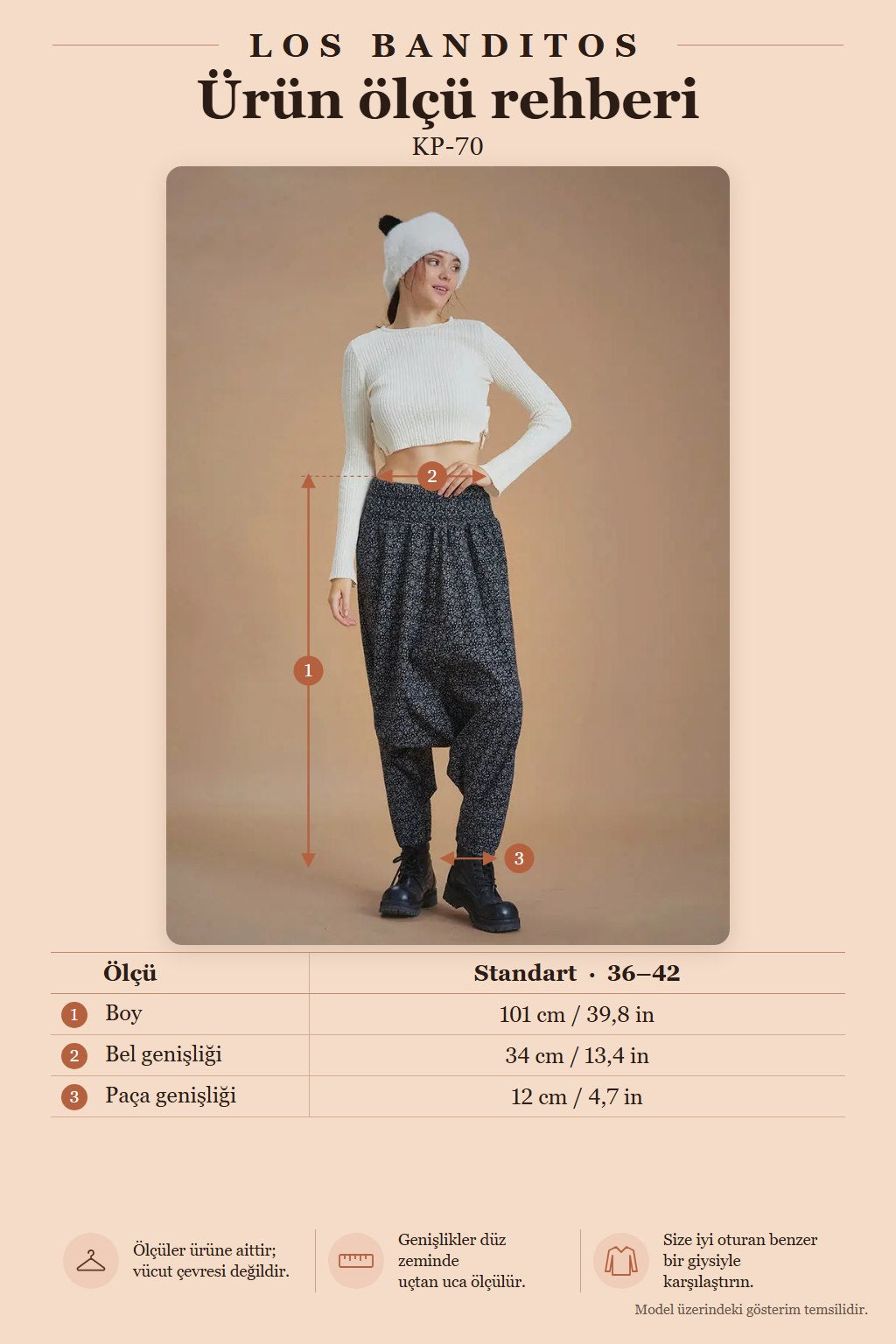 Women's Black Polka Dot Winter Harem Pants with Smocked Waist Detail 6657