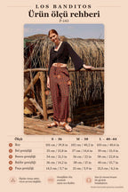 Orange Patterned Bohemian Style Loose Harem Pants 4998