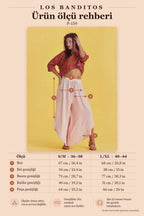 Rose-Colored Wide-Leg Trousers with Elastic Waist and Hem Detail 6583