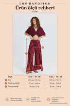 Coral High-Waisted Double-Layered Lace-Up Women's Trousers 7181