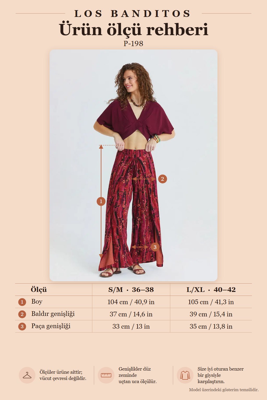 Coral High-Waisted Double-Layered Lace-Up Women's Trousers 7181