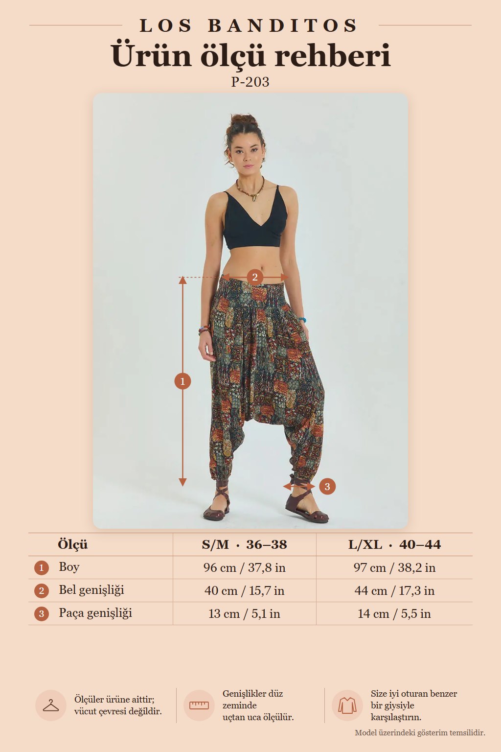 Women's Khaki Shirred Detail Elastic Cuff Pocket Harem Pants 6798