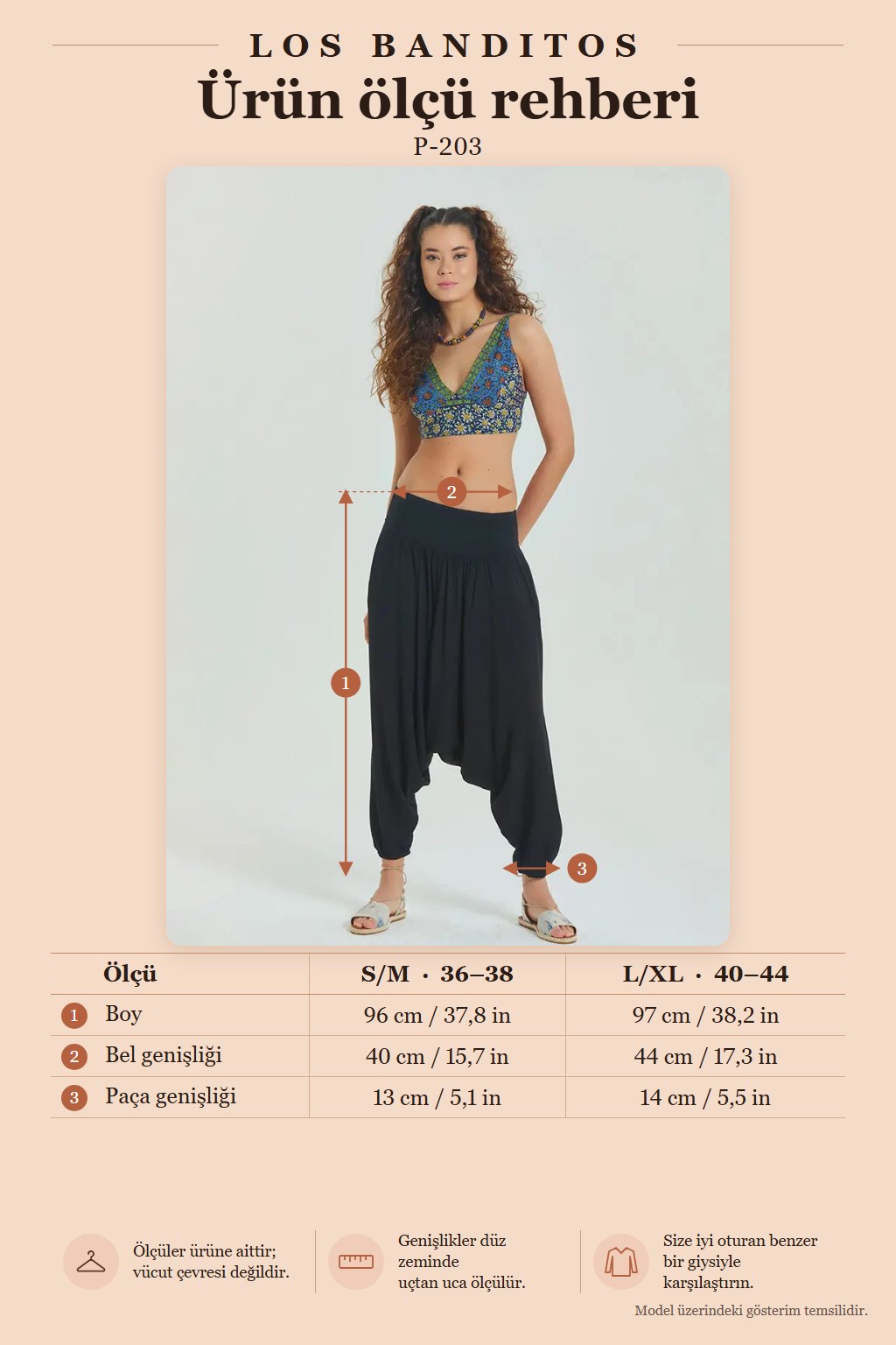 Black Women's Harem Pants with Shirred Detail, Elastic Cuffs and Pockets 6799