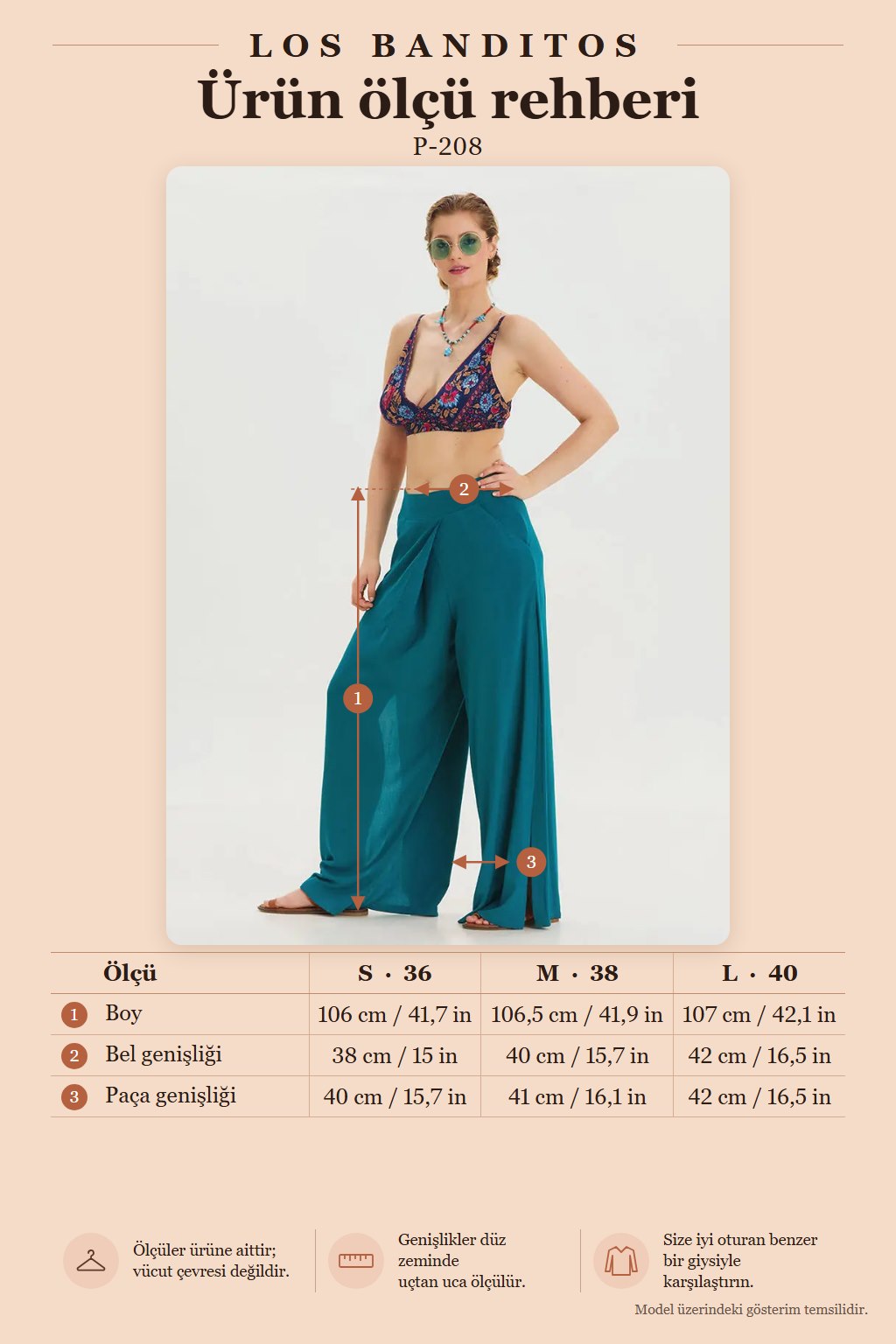 Zipper Detail Pocketed Petrol High Waist Women's Trousers 6958