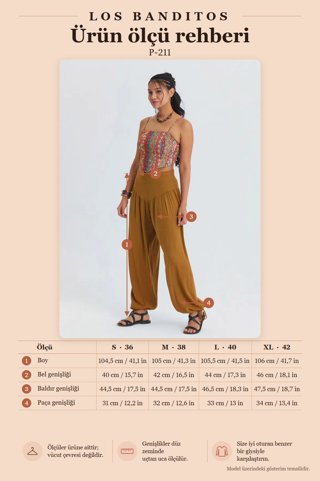 Loose Fit Camel Women's High-Waist Jogger Pants 7183