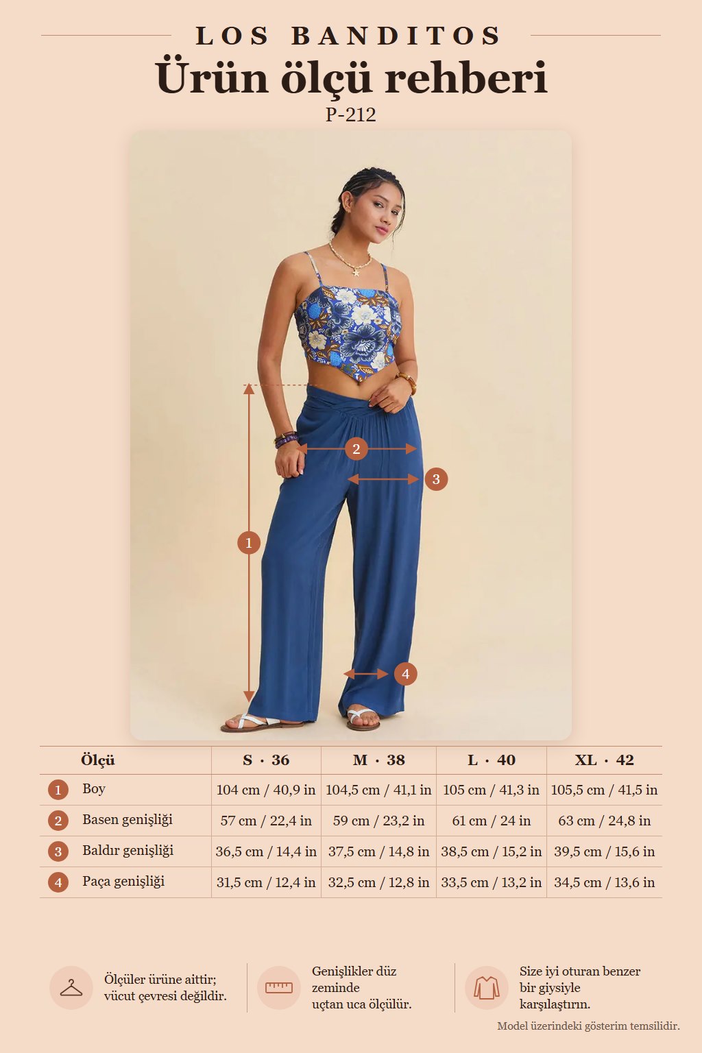 Double-Breasted Indigo Women's Viscose Trousers with Crossover Waist Belt 7186