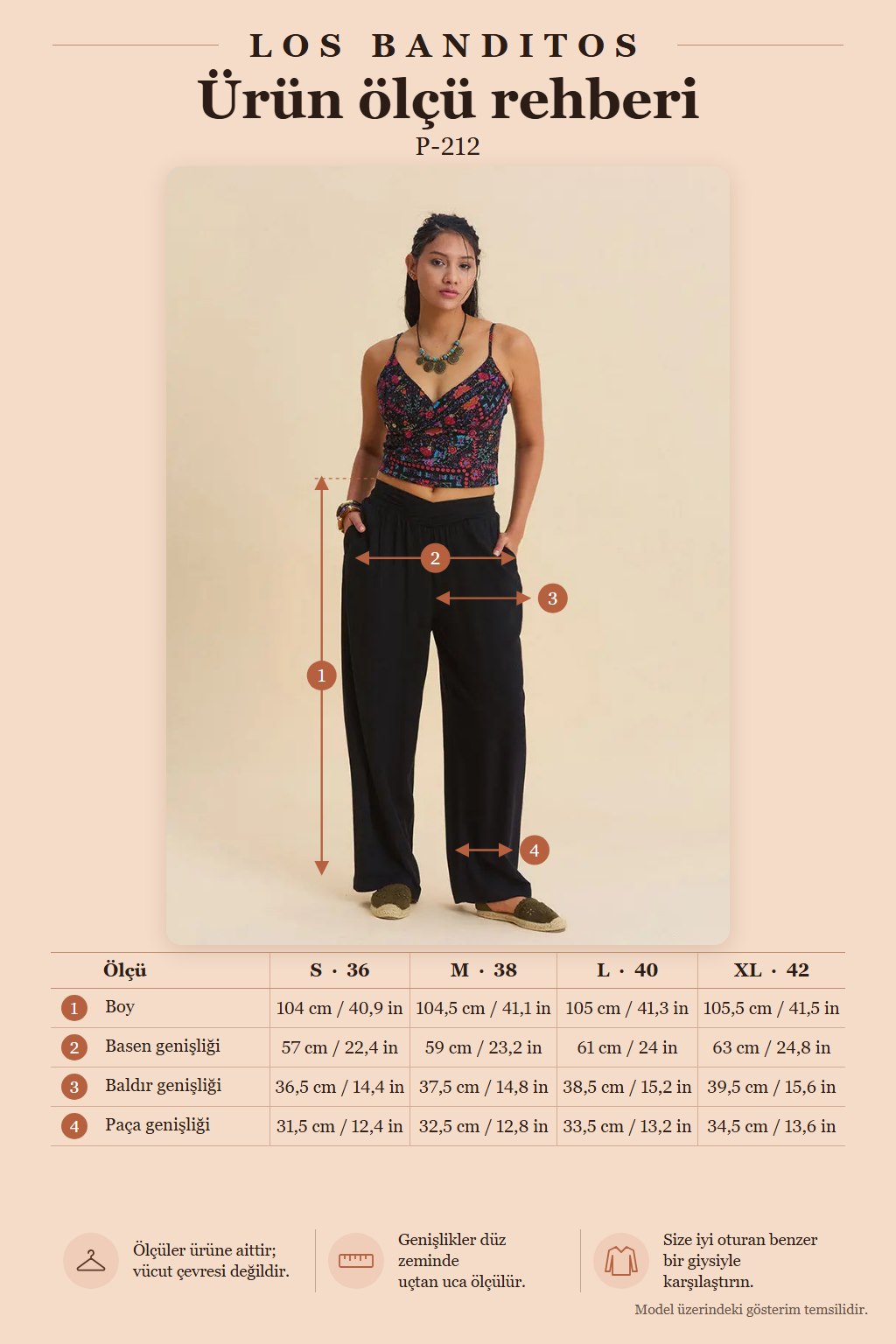 Women's Black Summer Trousers with Wrap-Around Waist Belt 7187