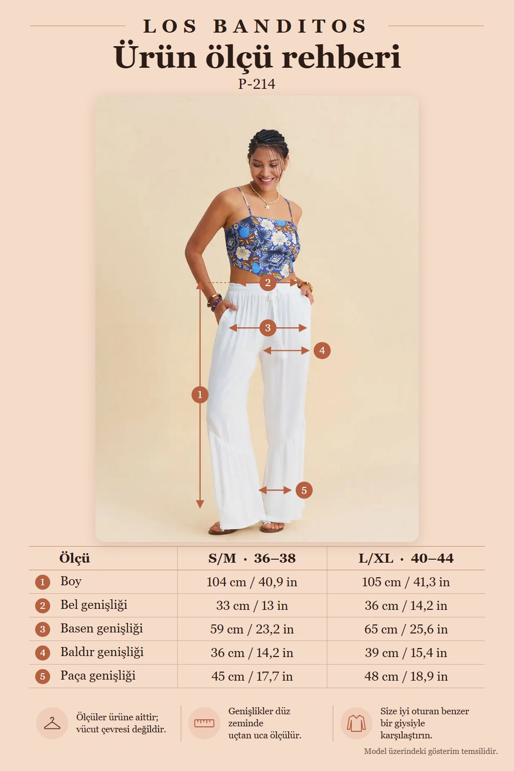 Women's White Viscose Trousers with Tie-Waist, Ruffle Detail, and Pockets 7191