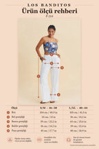 Women's White Viscose Trousers with Tie-Waist, Ruffle Detail, and Pockets 7191