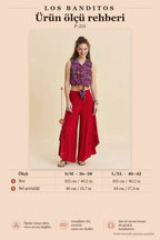 Regular Waist Asymmetric Cut Red Yoga Pants 7194