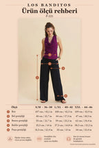 Women's Black Elastic Waist Regular Fit Trousers 7276