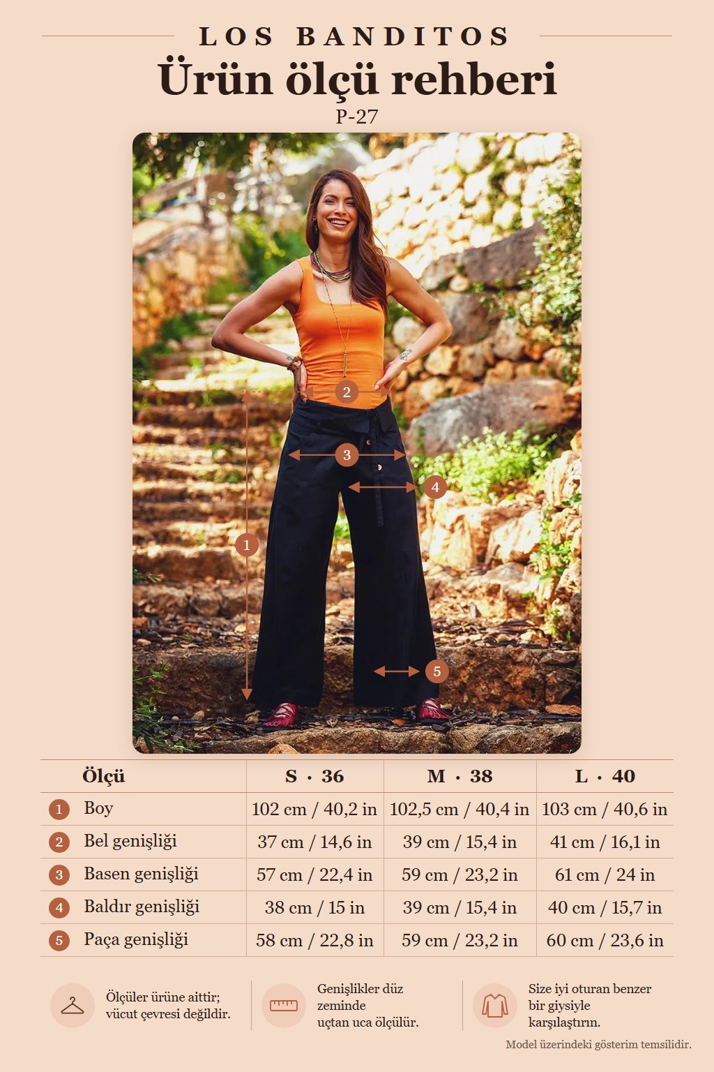 Low-Waist Buttoned Women's Wide-Leg Black Trousers 200