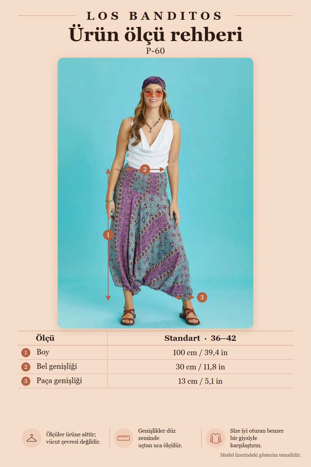 Smocked Waist Boho Floral Print Harem Pants 6291