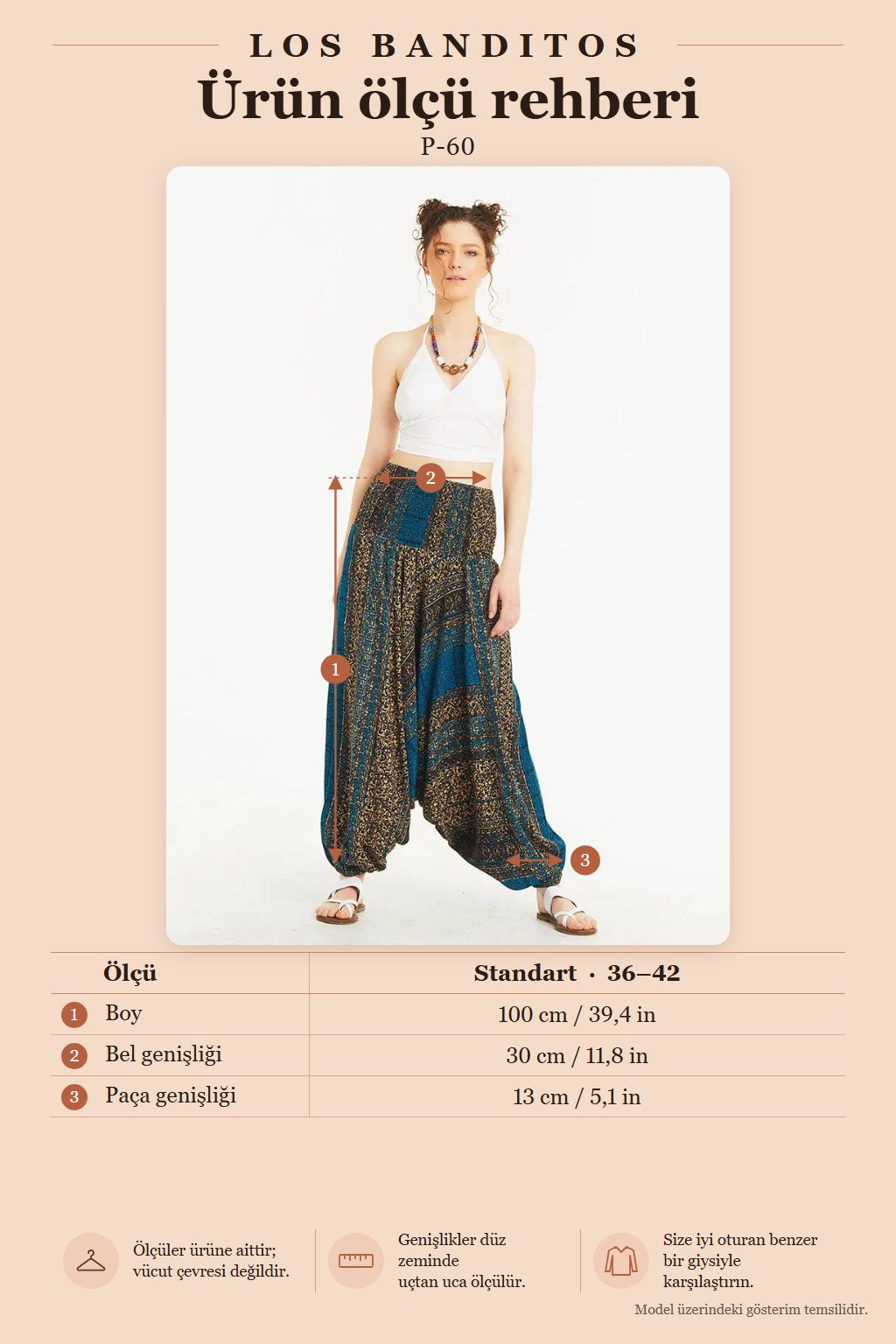 Bohemian Harem Pants with Patchwork Pattern and Shirred Waist Detail 5327