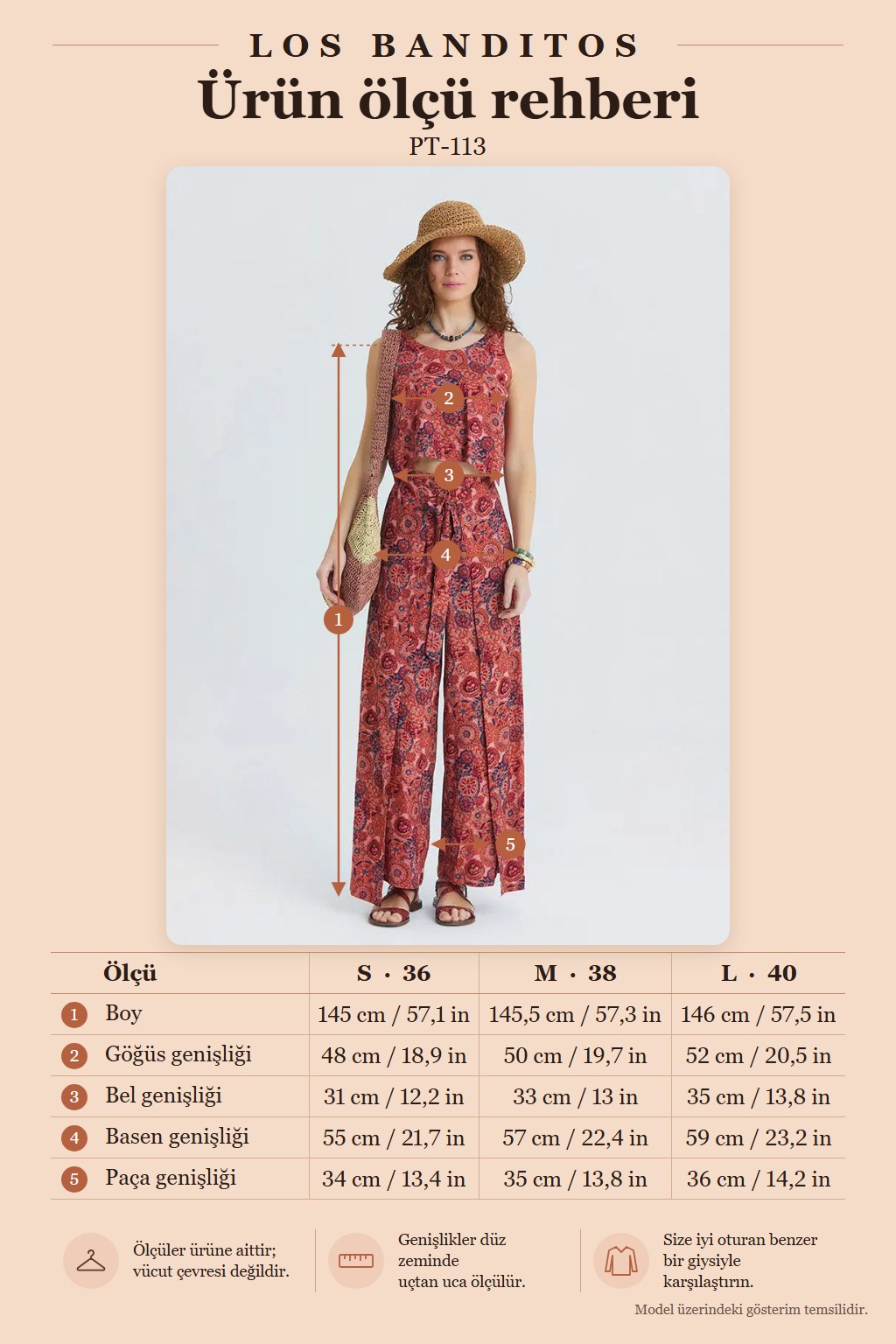 Boat Neck Open Back Reyna Patterned Authentic Women's Jumpsuit 7206