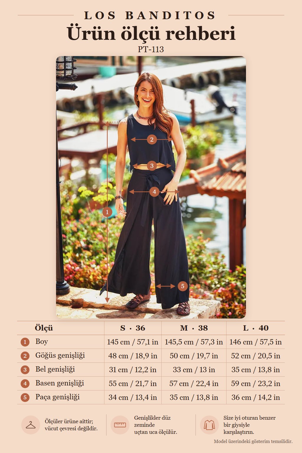Bohemian Black Jumpsuit Dress with Elastic Waist and Buttons 2343