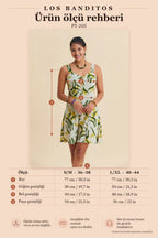 Anita Women's Ethnic Short Jumpsuit with Thin Straps and Button Detail 7208