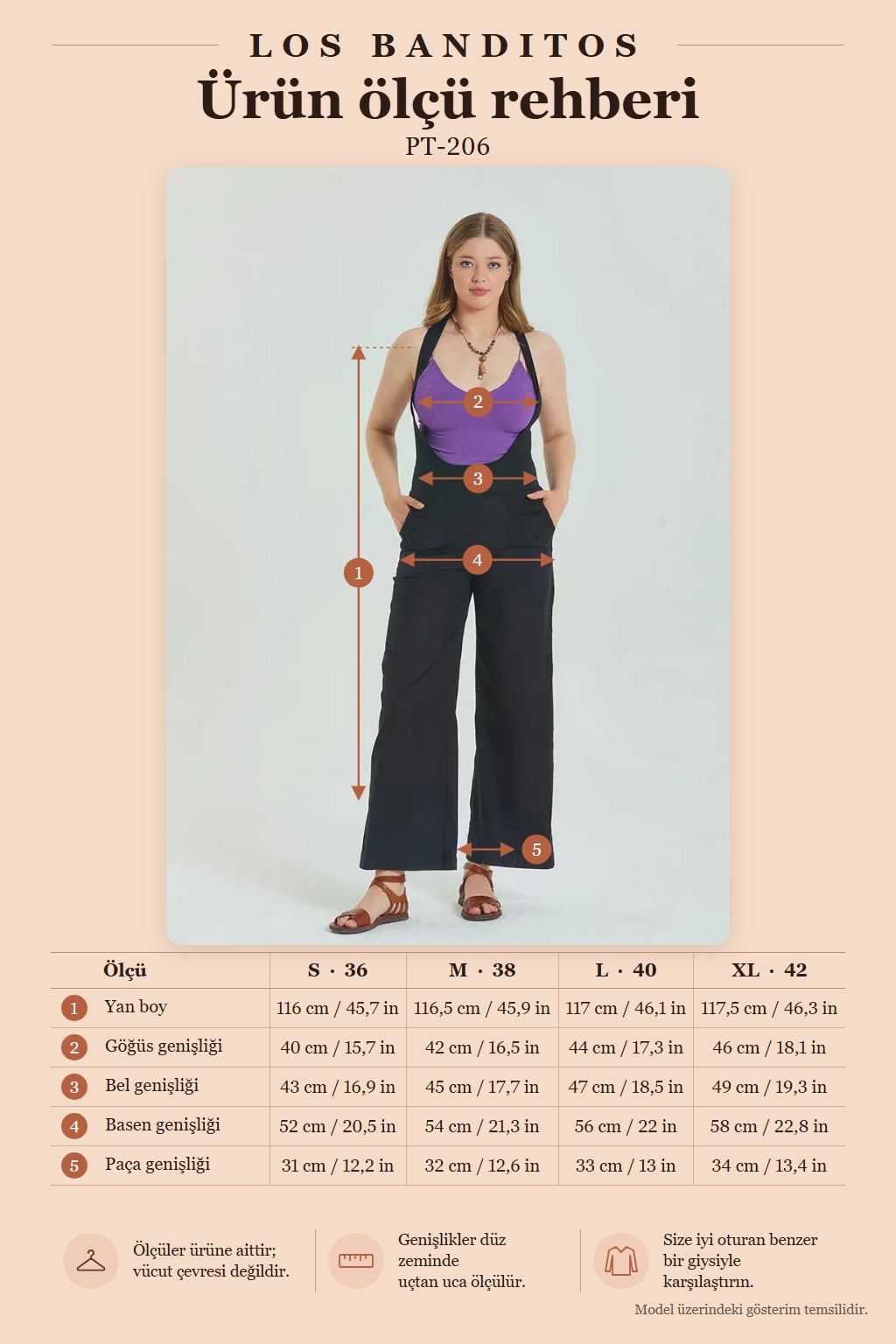 Black Women's Bohemian Jumpsuit with Zipper Detail and Pockets 6989