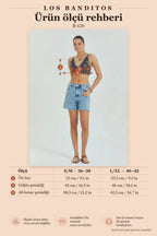 Lace-Up Open-Back Adjustable Coffee Crop Top 6971