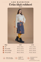 Anthracite Flared Suede Midi Skirt 6690