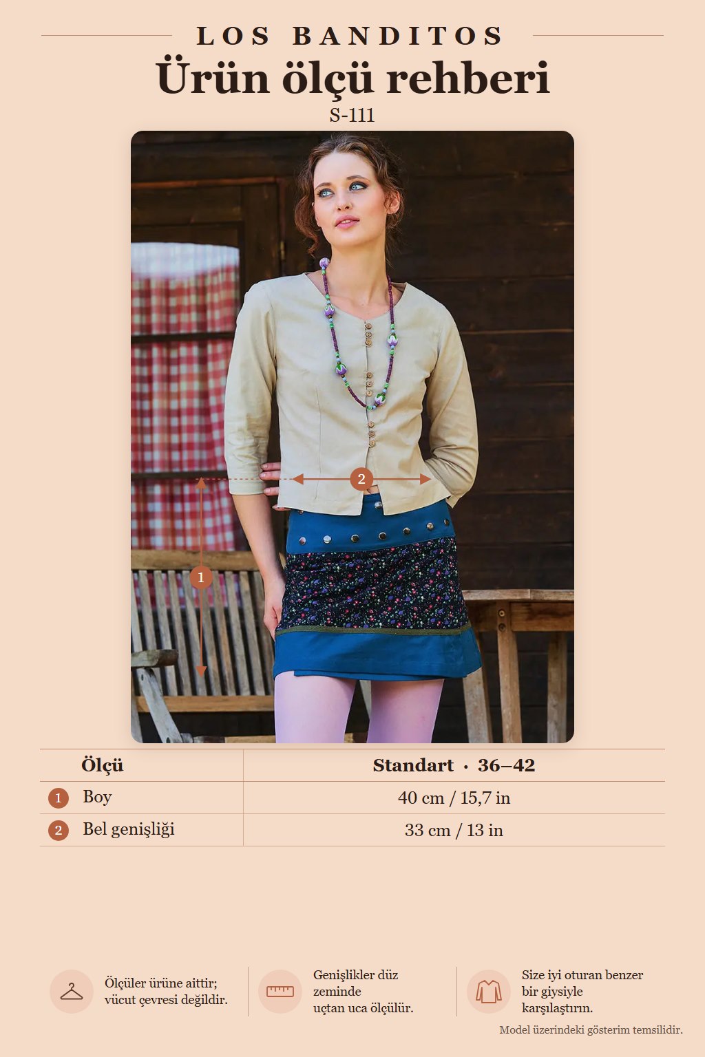 Snap-Button Patchwork Wrap Floral Skirt 6986