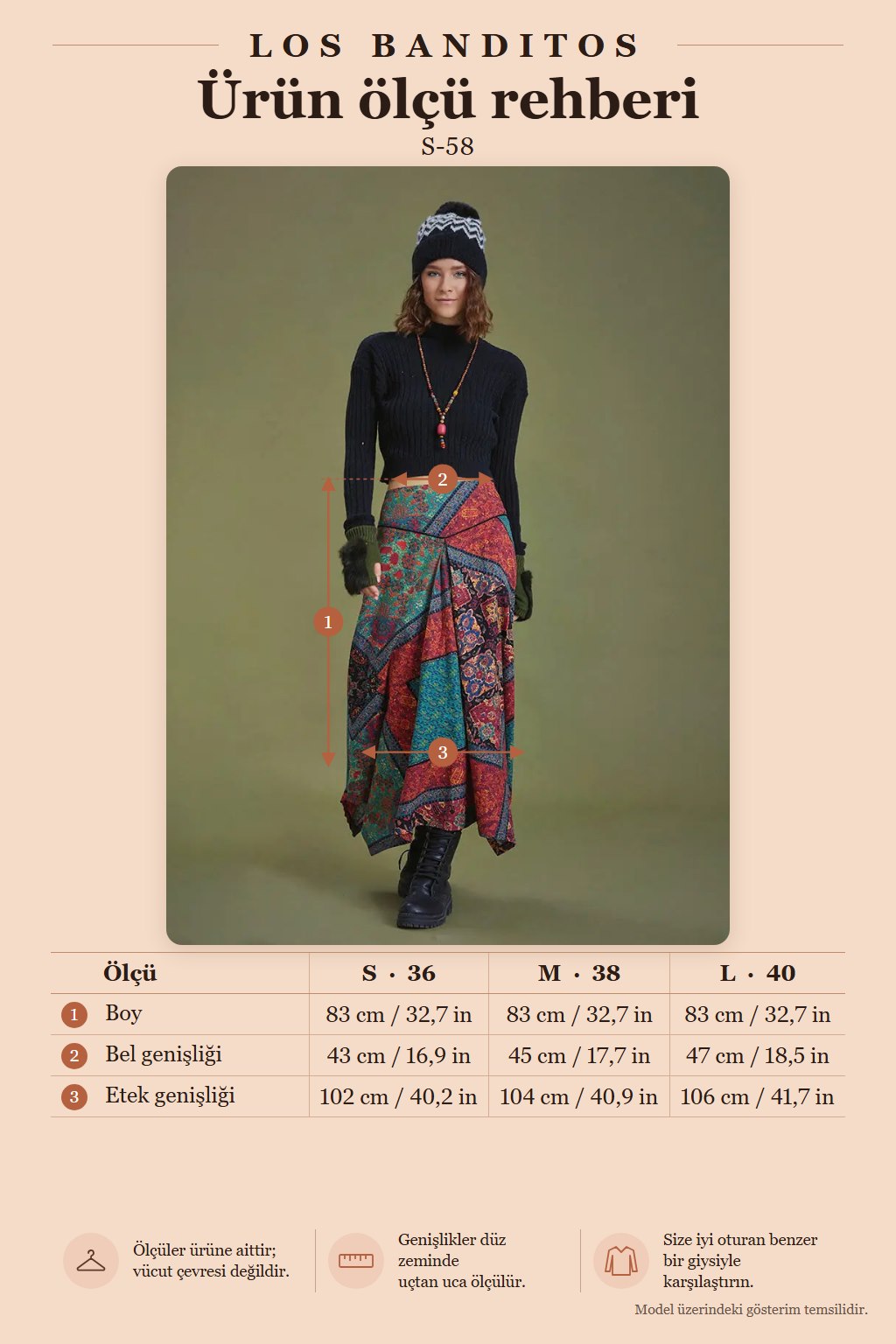 Black Asymmetric Cut Skirt with Babylon Pattern and Piping Detail 6652