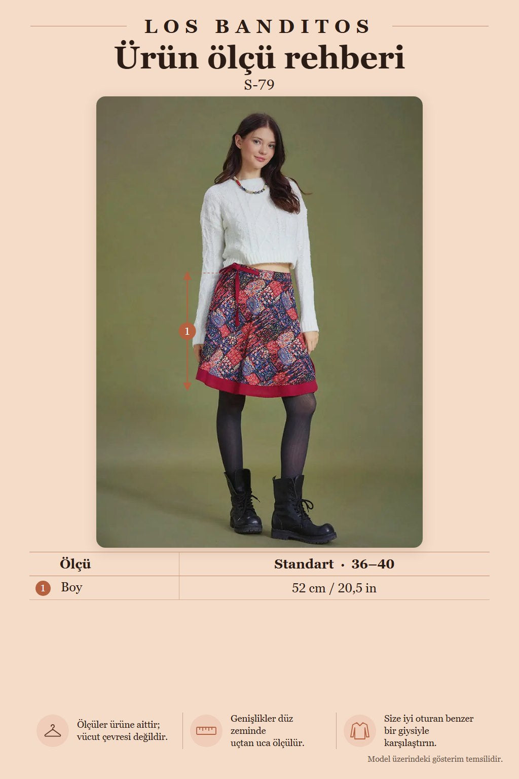 Red Patterned Wrap Mini Skirt 6650
