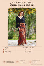 Loose Orange Asymmetrical Skirt 3269