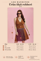 Floral Patchwork Mini Skirt 6297