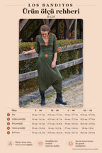Double-Breasted Neck Half-Sleeve Khaki Winter Blouse 7051