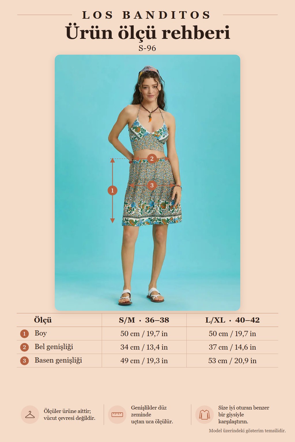 Floral Watermarked Fabric Elastic Waist Bohemian Mini Skirt 6306